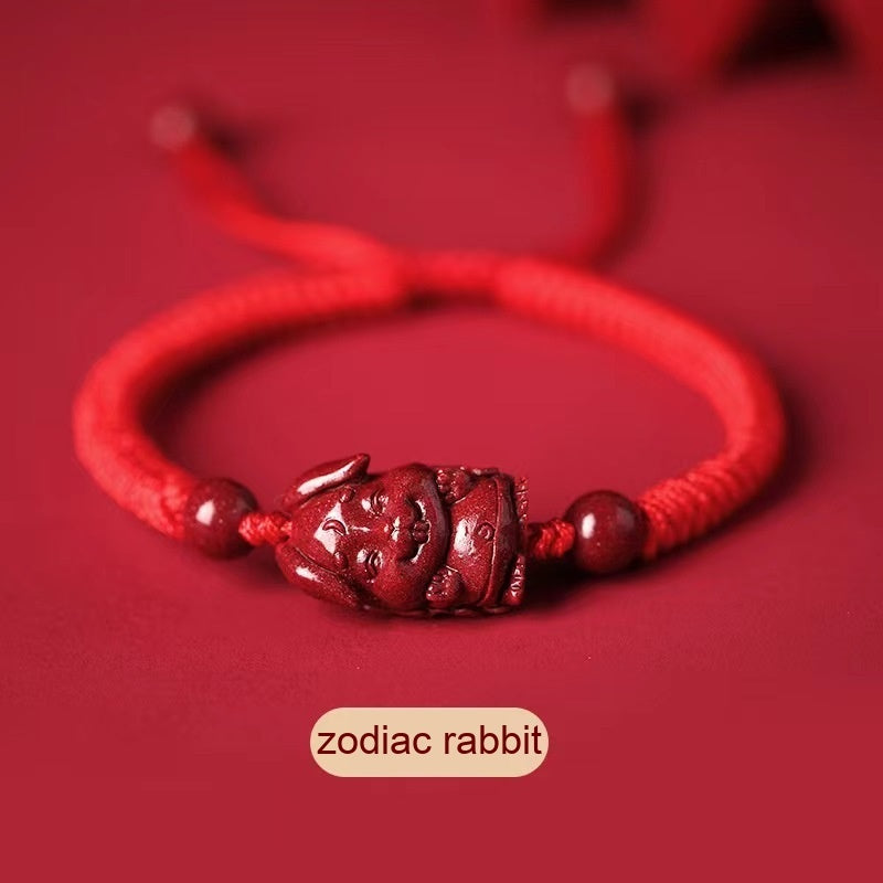 Zodiac Bracelet with Cinnabar [2026开运朱砂手链]