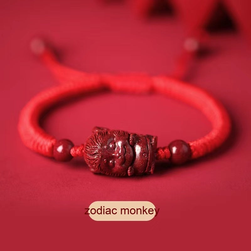 Zodiac Bracelet with Cinnabar [2026开运朱砂手链]